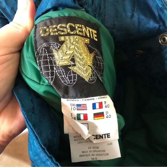 Vintage Descente Ski Suit Coat and Pants Matching Set Size 10 - Picture 15 of 15